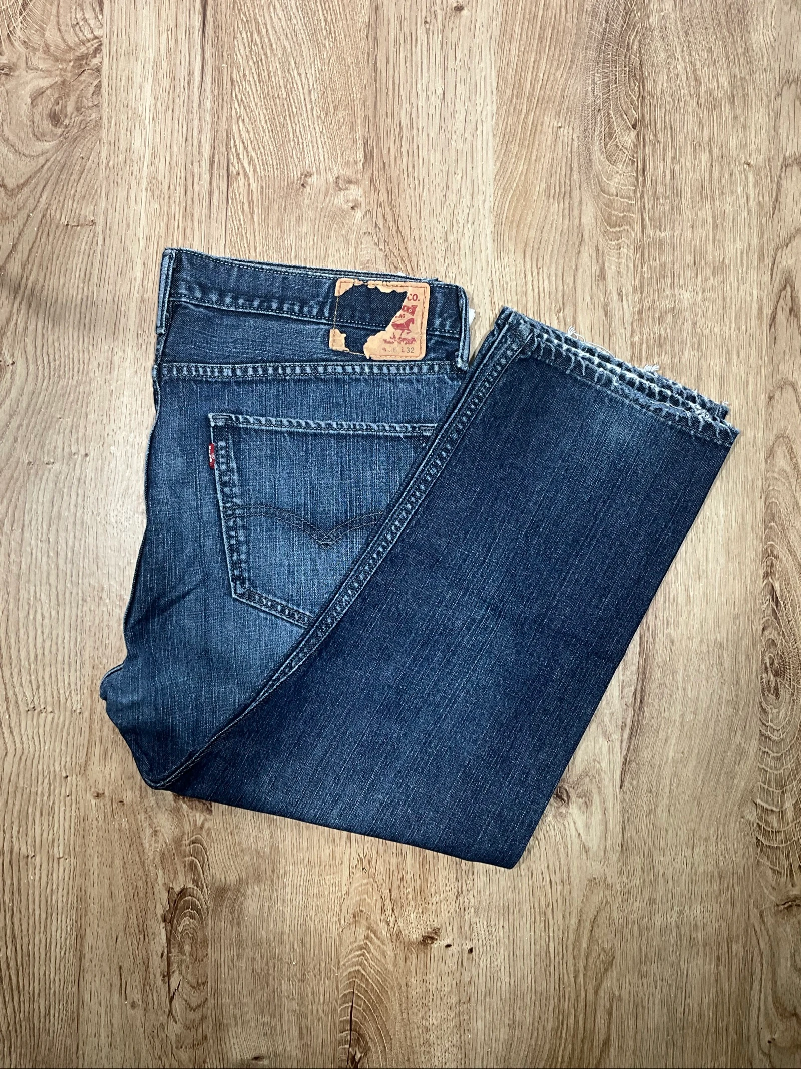 Jean Levi's 506 Straight W40 L32 Vintage Denim Bleu lvh 183 